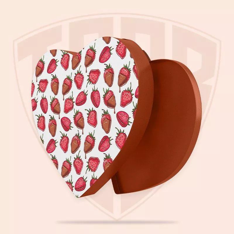 heart shaped box for chocolate covered strawberries