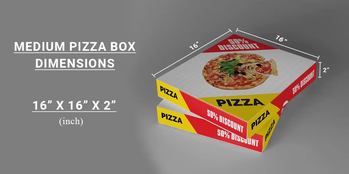 Medium Pizza Box Dimensions