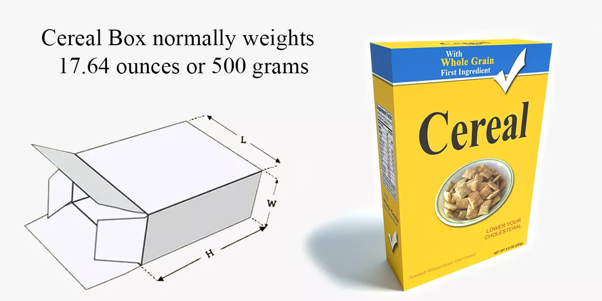 What Is The Weight Of An Average Cereal Box